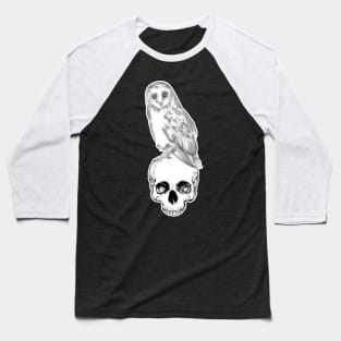 Owl Skull Baseball T-Shirt